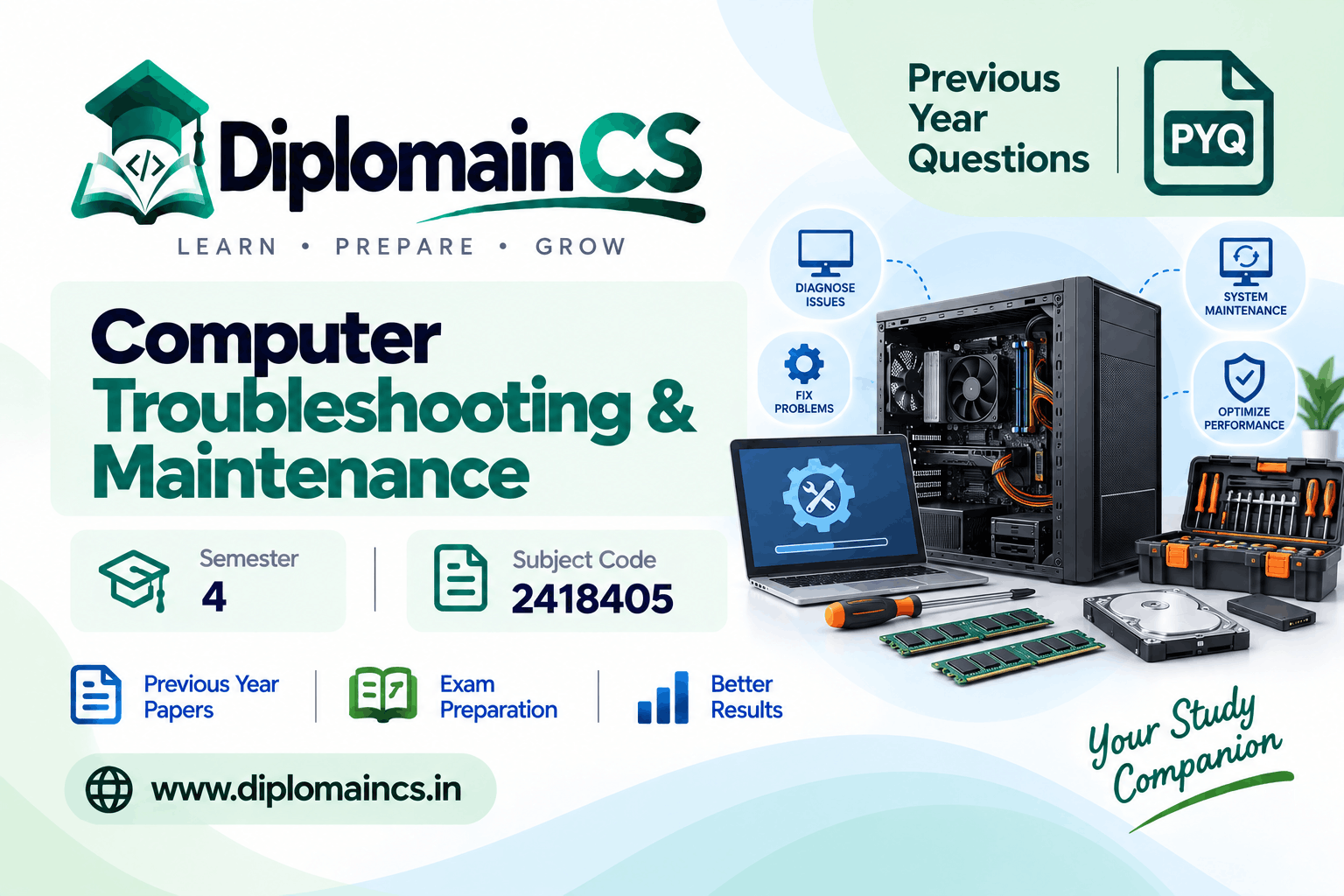 COMPUTER TROUBLESHOOTING & MAINTENANCE (2418405)
