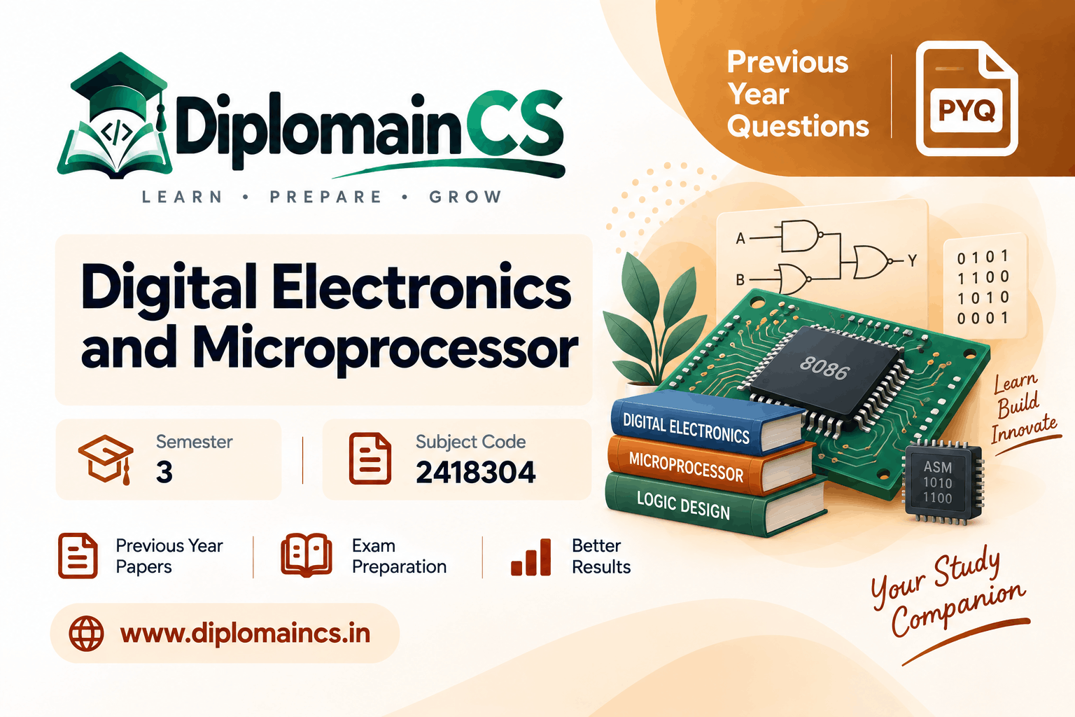 DIGITAL ELECTRONICS & MICROPROCESSOR (2418304)