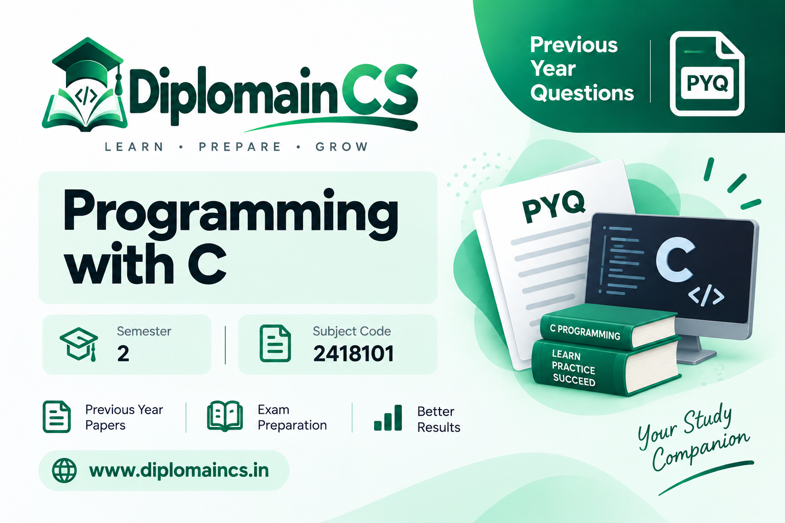 PROGRAMMING WITH "C" (2418101)